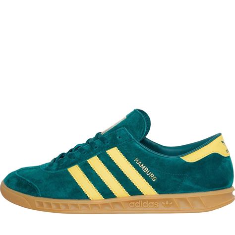 adidas hamburg herren sneaker grün|adidas Originals – Hamburg – Sneaker in Grün mit Gummisohle.